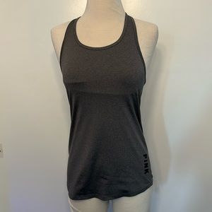 Gray tback workout top pink Victoria’s Secret xs